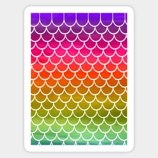 Rainbow Mermaid Scales Sticker
